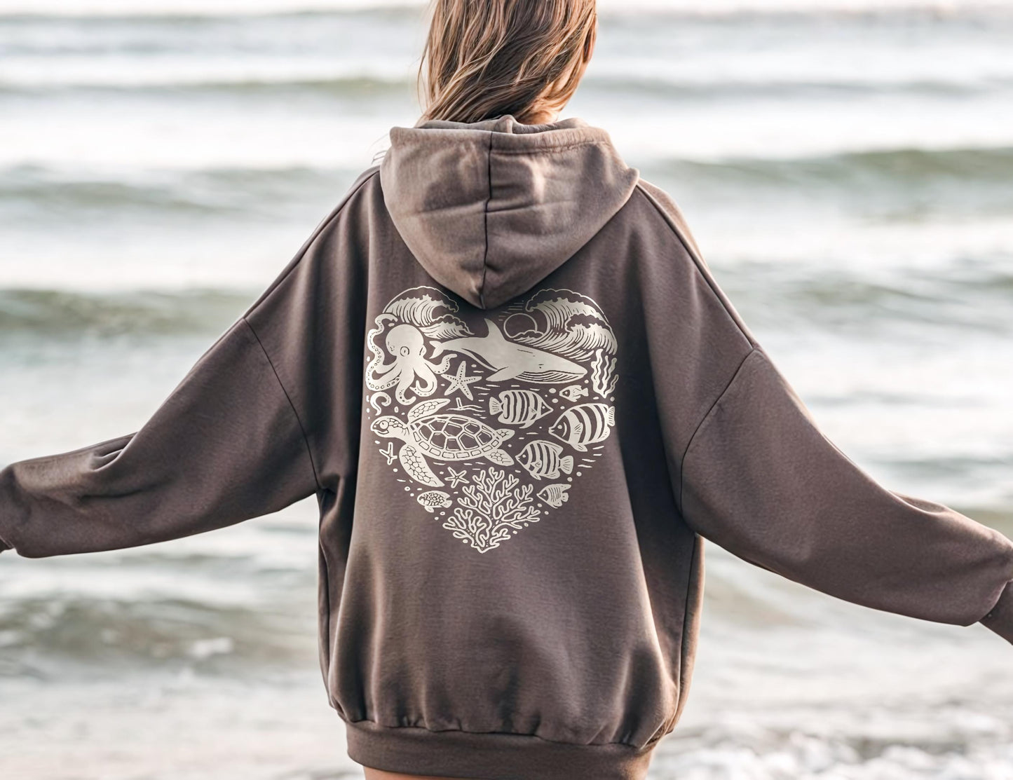 Ocean Animal Sealife Hoodie