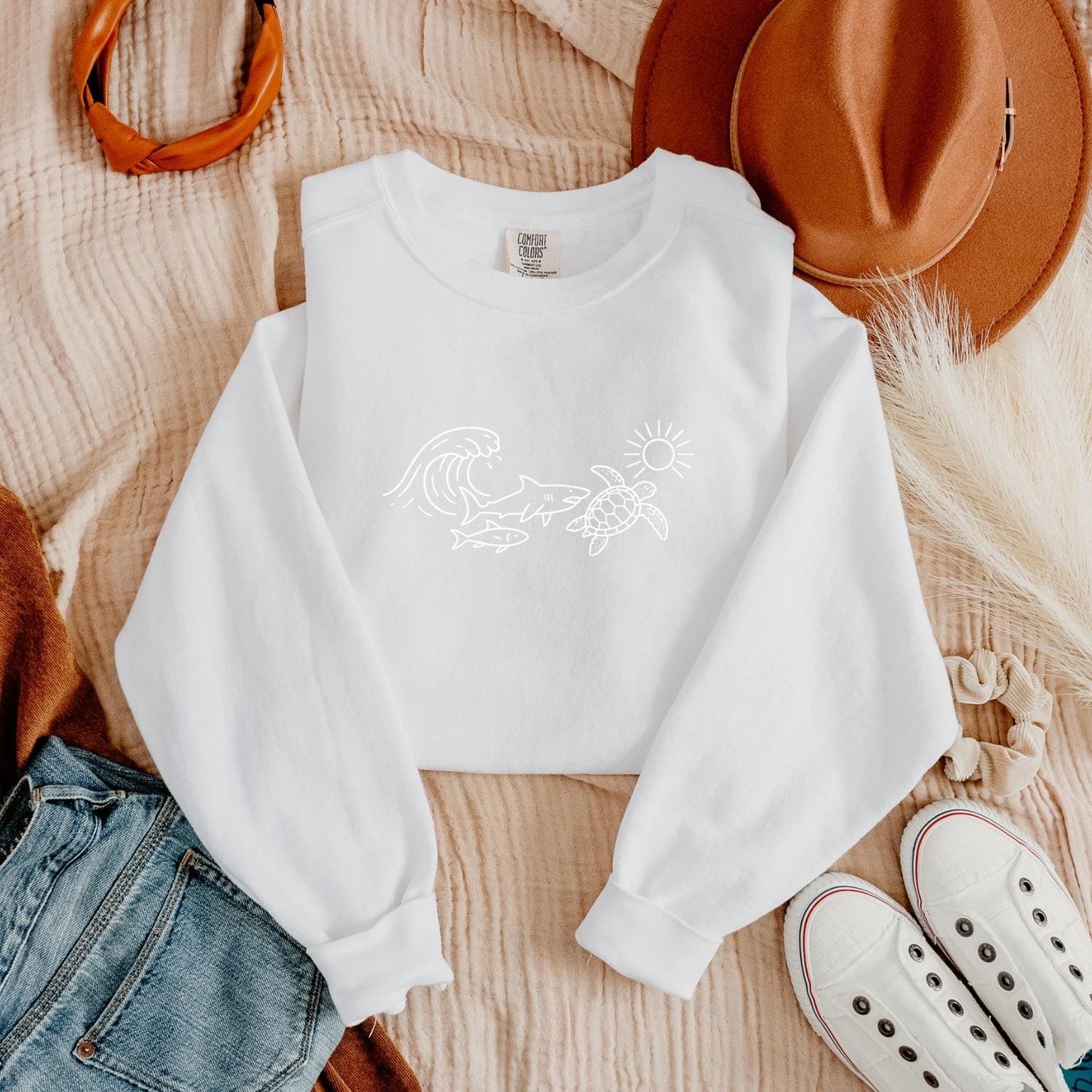 Ocean Turtle Shark Sweater