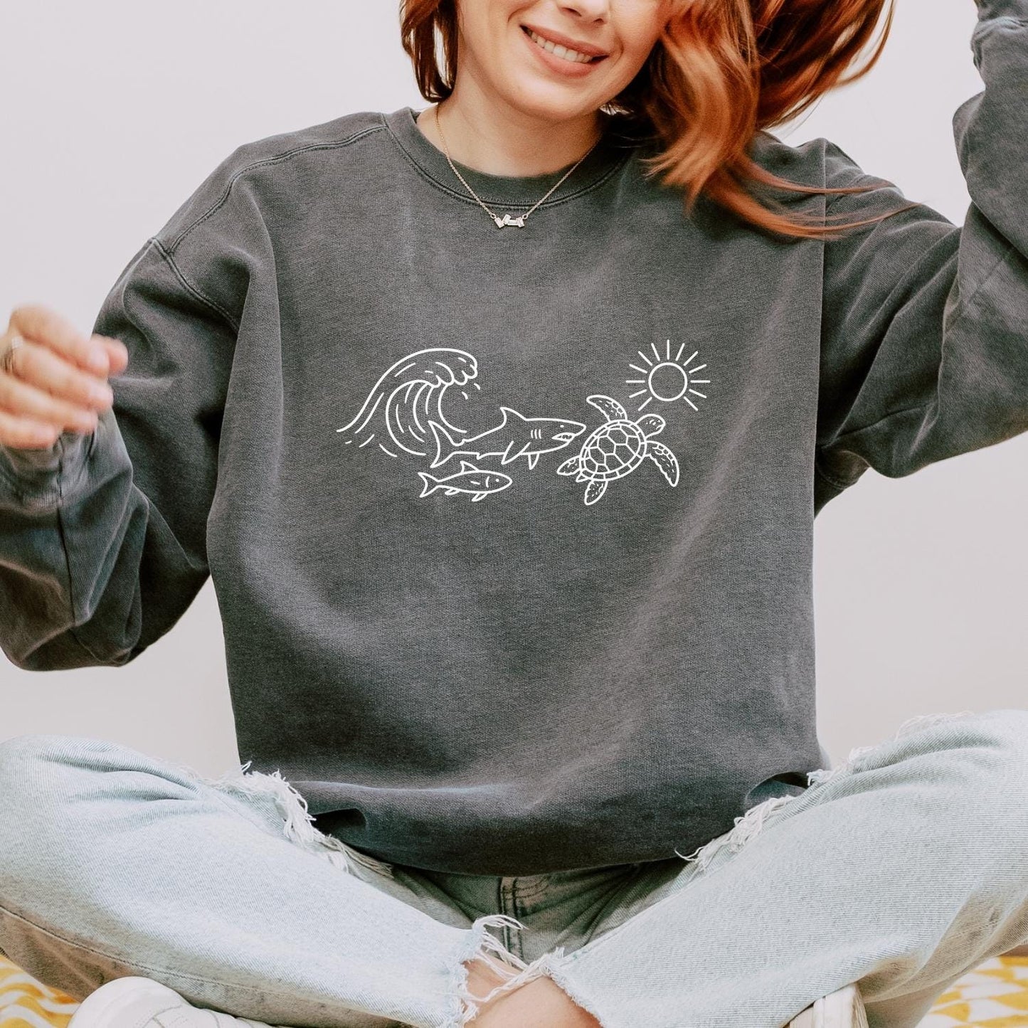 Ocean Turtle Shark Sweater