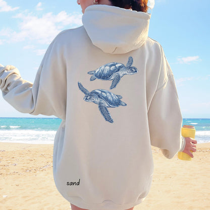 Sea Turtle Backprint Hoodie