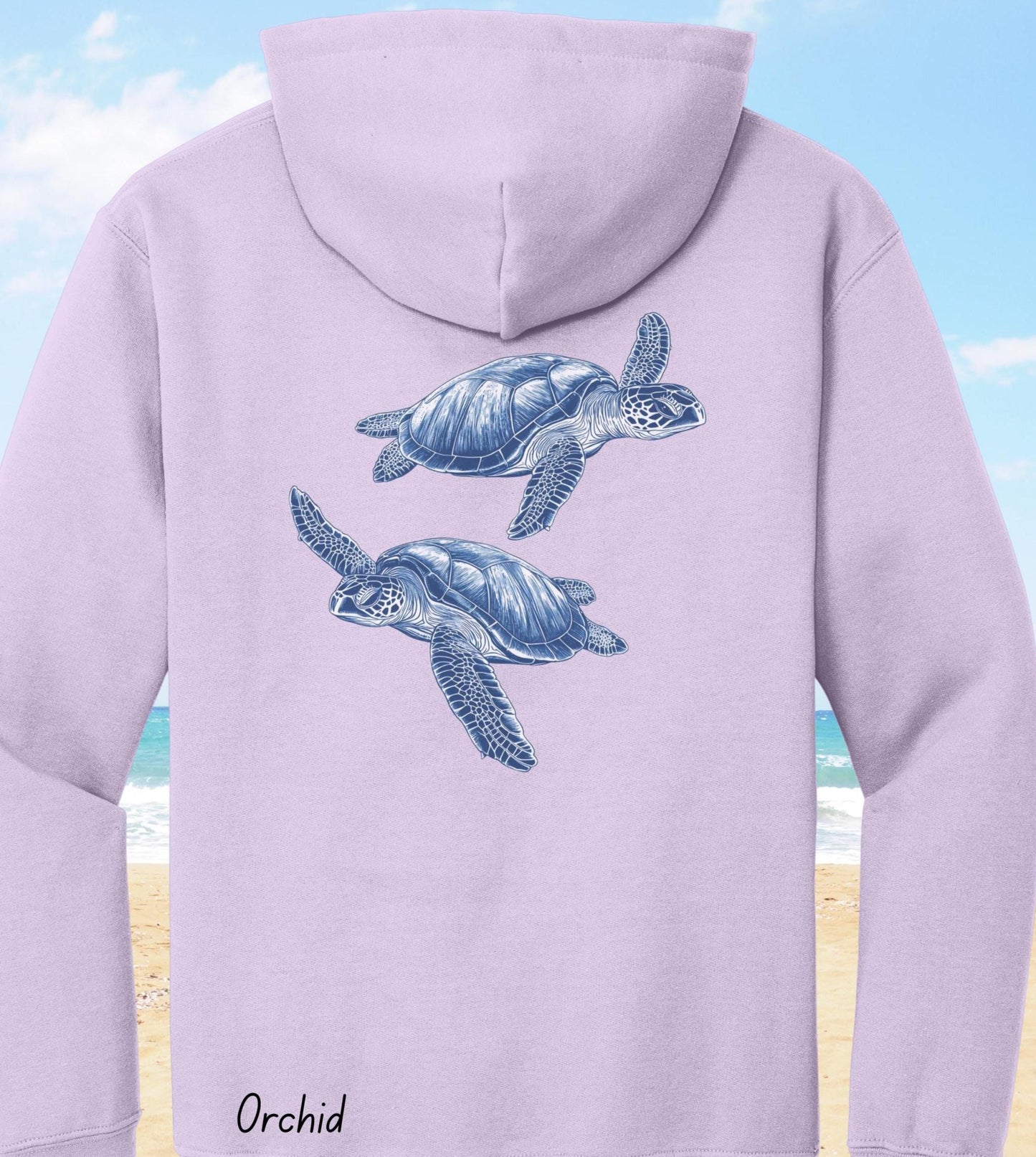 Sea Turtle Backprint Hoodie