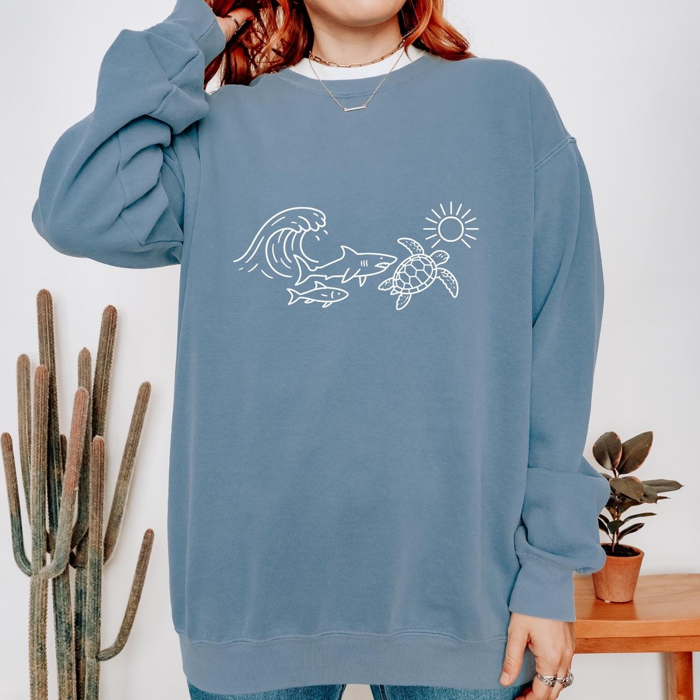 Ocean Turtle Shark Sweater