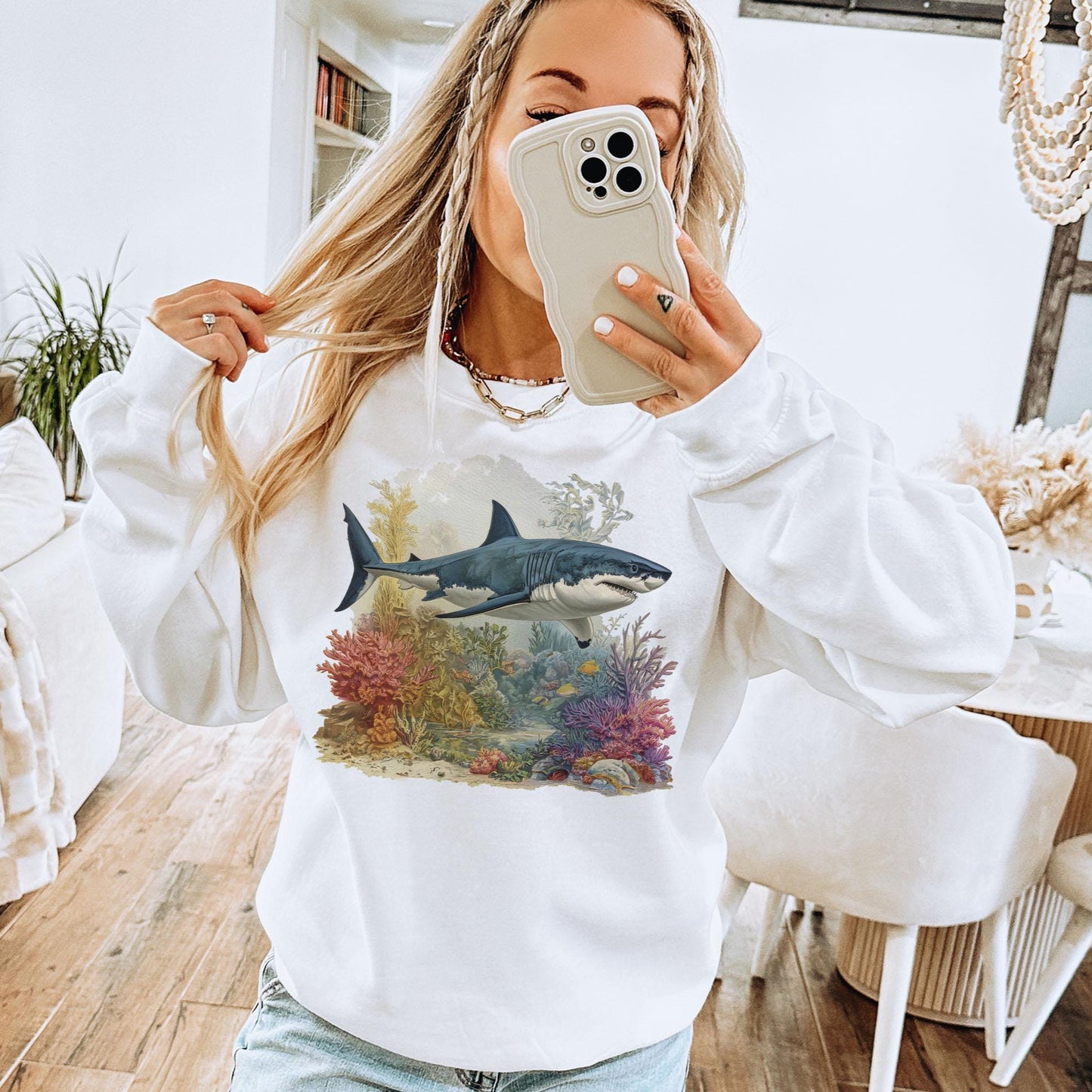 Great White Retro Sweater