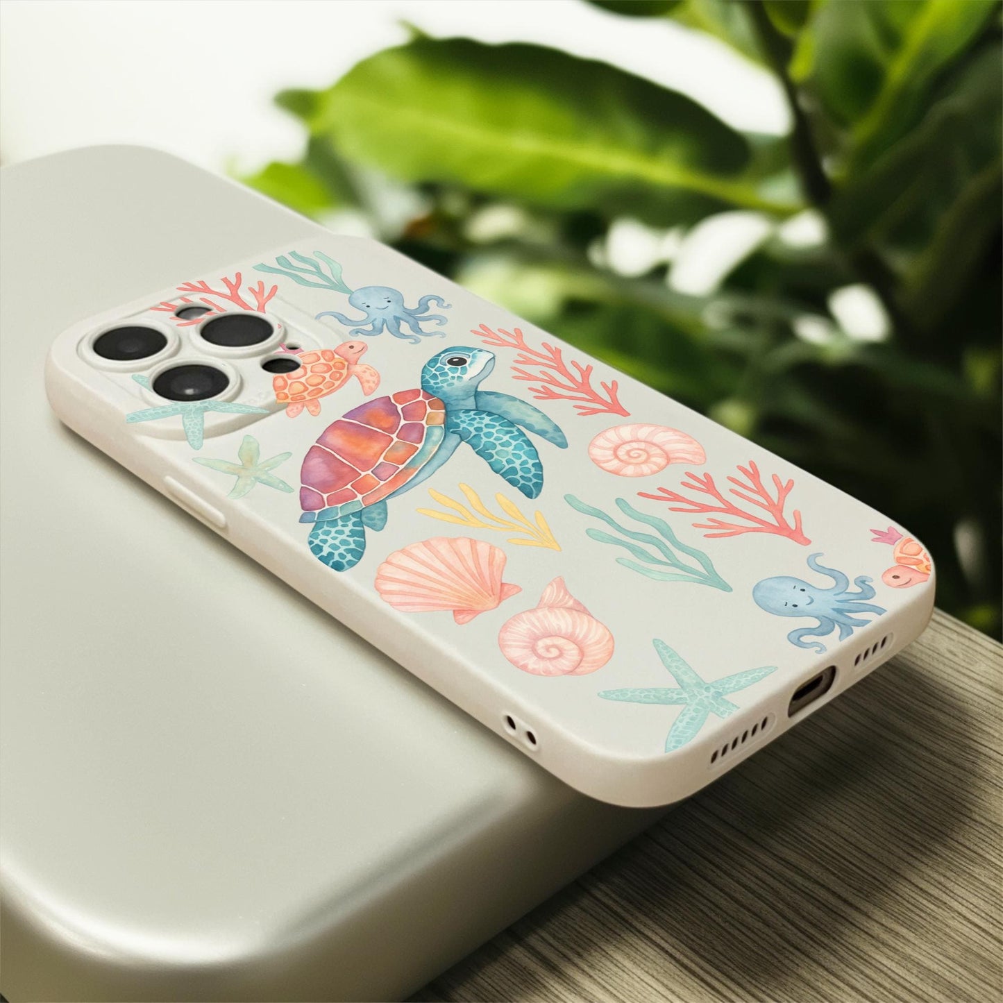 Turtle Shell Sea Life Starfish Beige Case