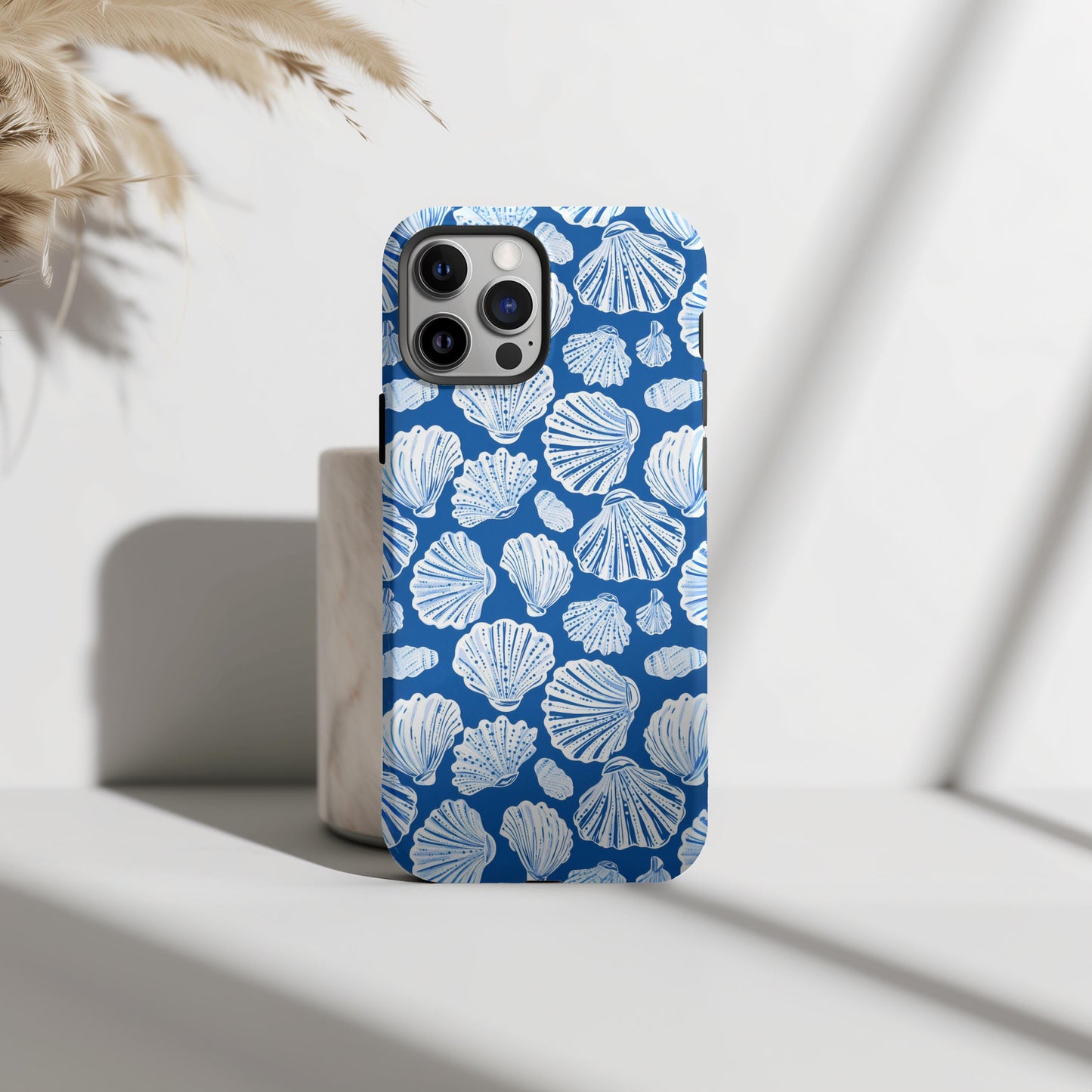 Blue Seashell Collage Case