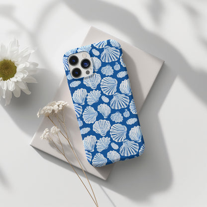 Blue Seashell Collage Case