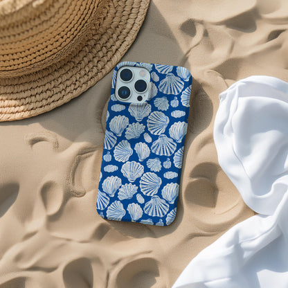 Blue Seashell Collage Case