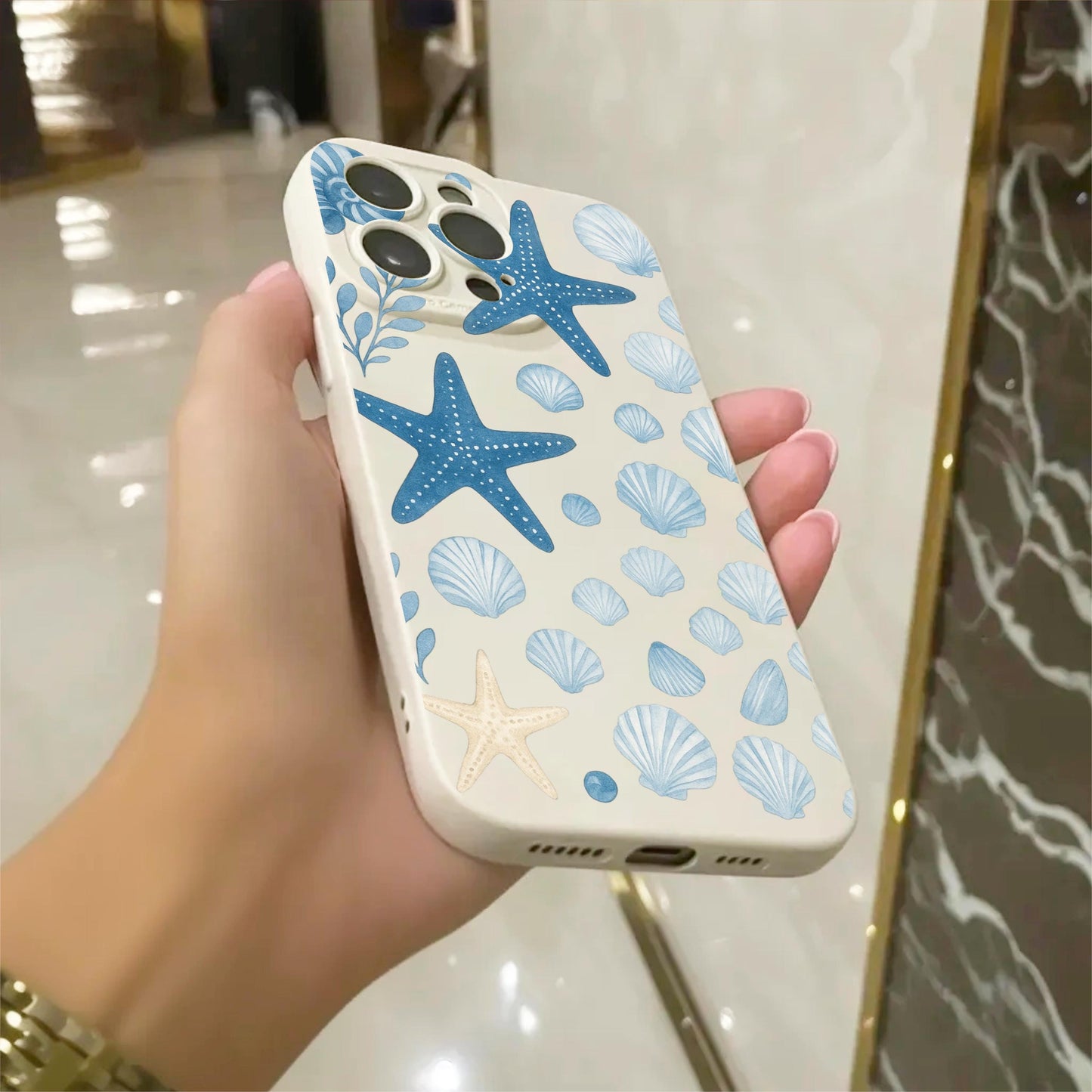 Blue Shell Starfish Case