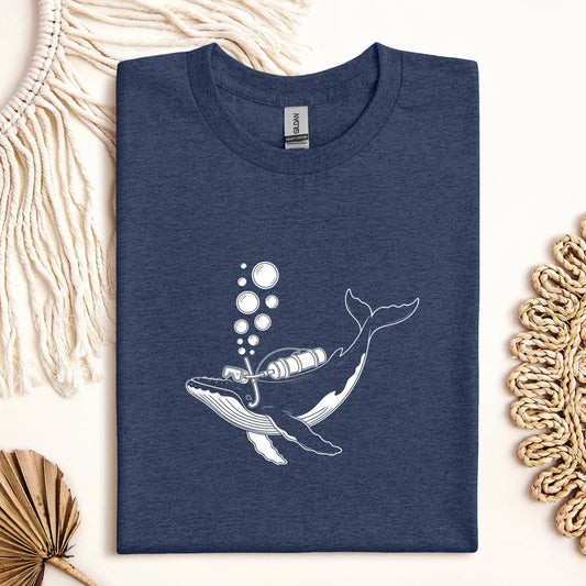 Blue Whale Diving T-Shirt