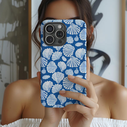Blue Seashell Collage Case