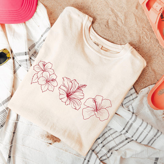 Hibiscus Flower Tee V6