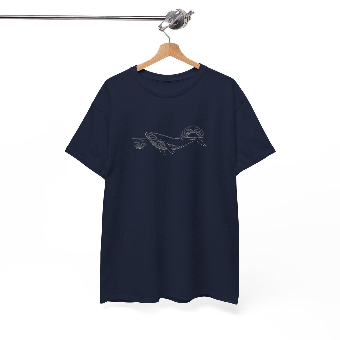 Blue Whale & Shell Graphic T-Shirt