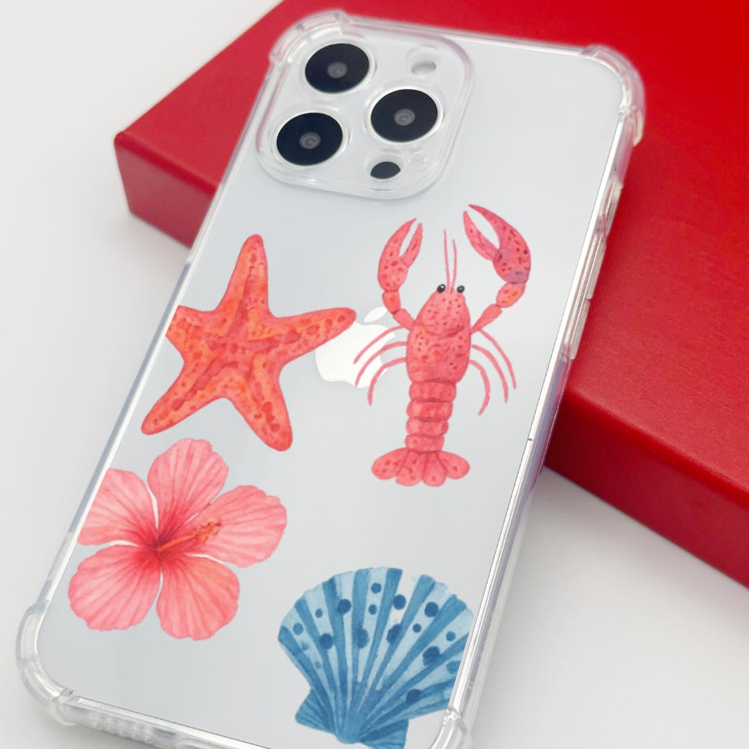 Beach Theme Hibiscus Case
