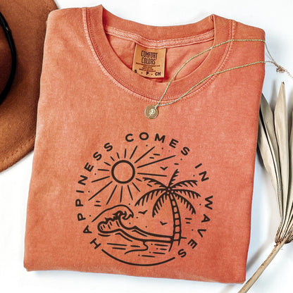 Happiness Comes in Waves Shirt V