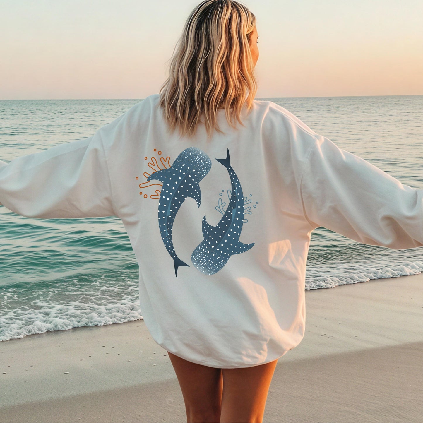 Whale Ocean Sweater New
