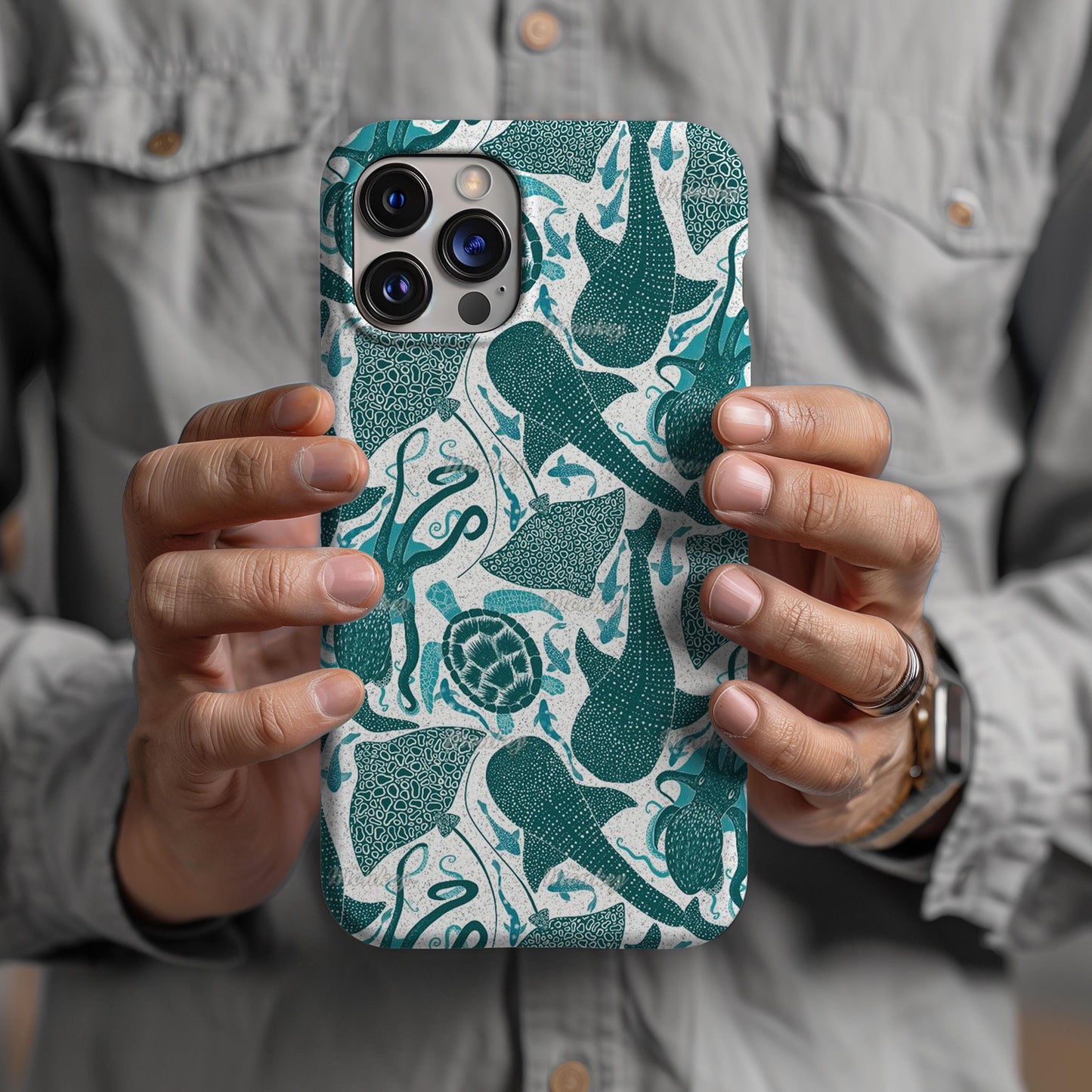 Retro Whale Shark Phone Case