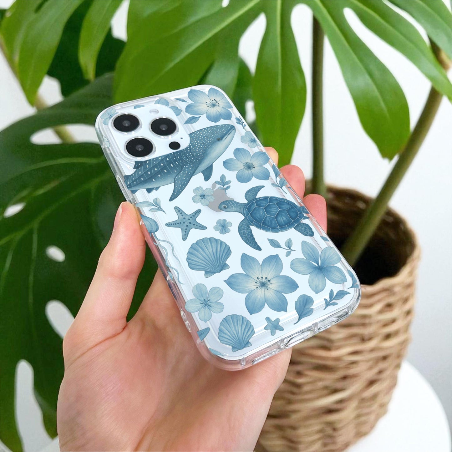 Blue Sea Life Turtle Case