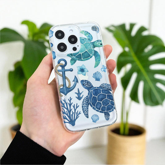 Blue Turtle Pattern Case