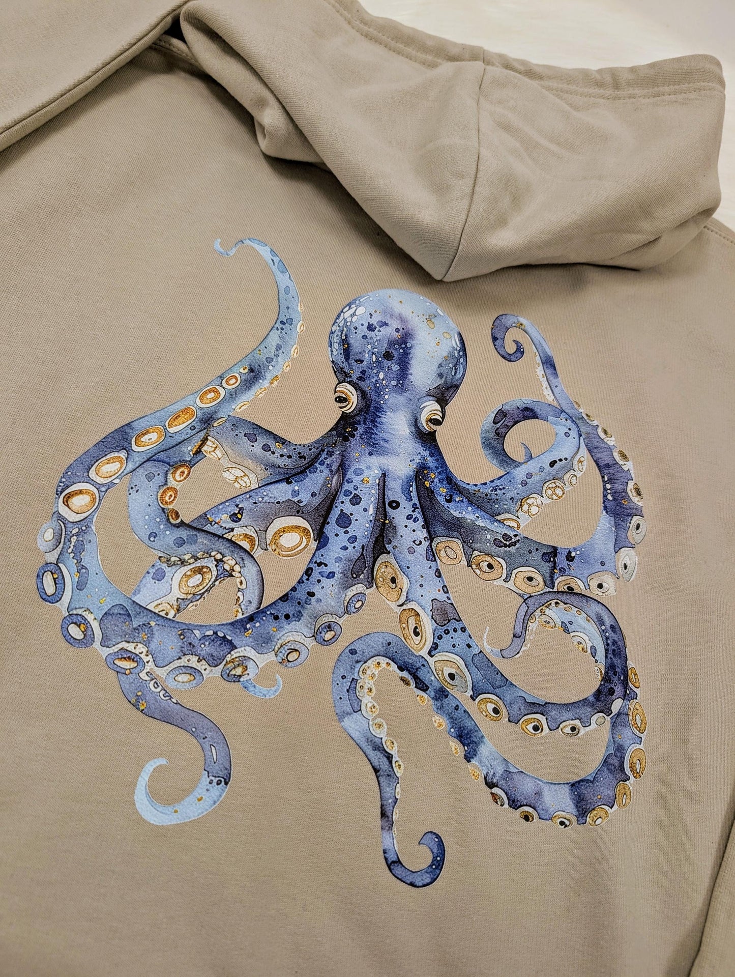 Watercolour Octopus Hoodie