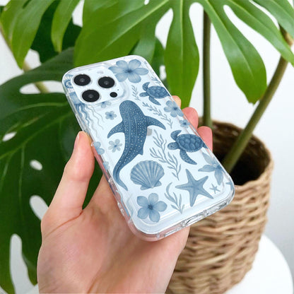 Blue Shark Turtle Shell Case