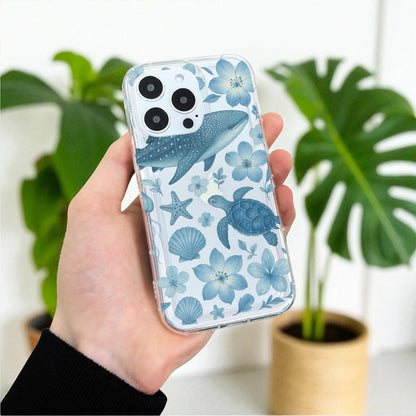 Blue Sea Life Turtle Case