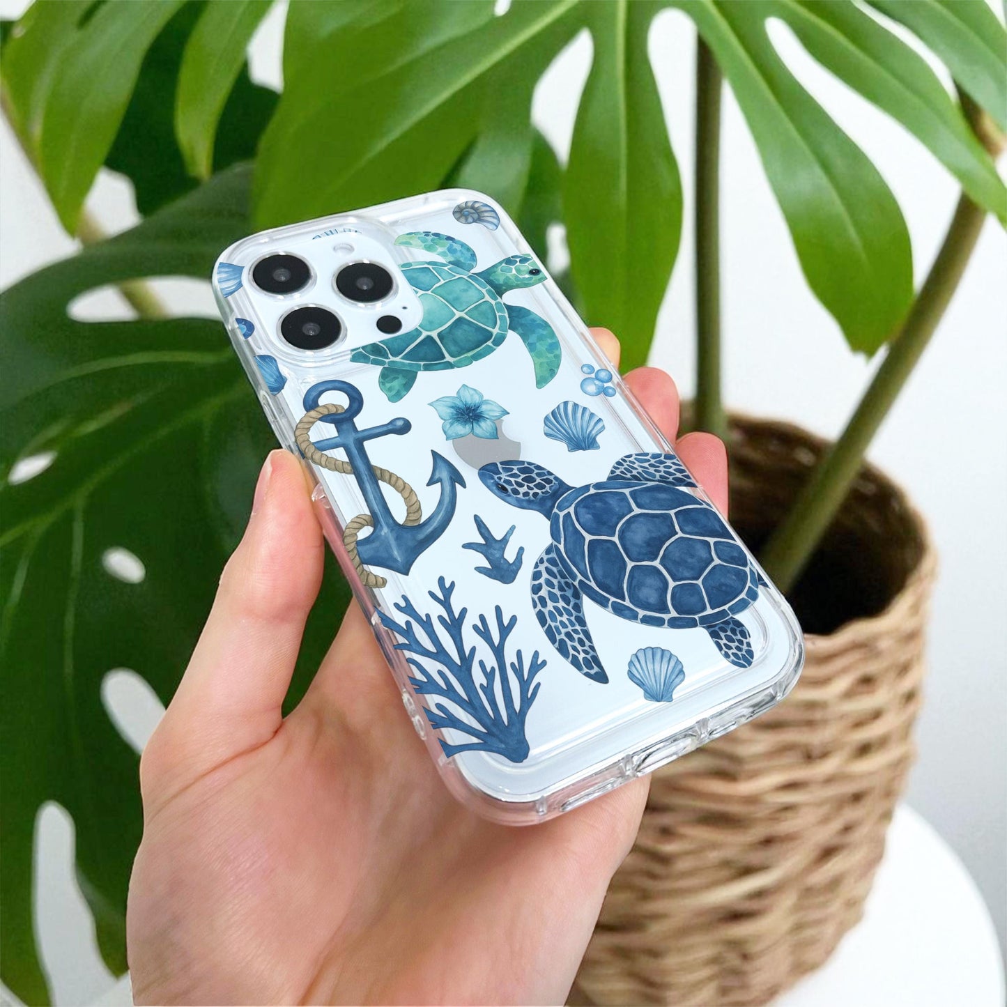 Blue Turtle Pattern Case