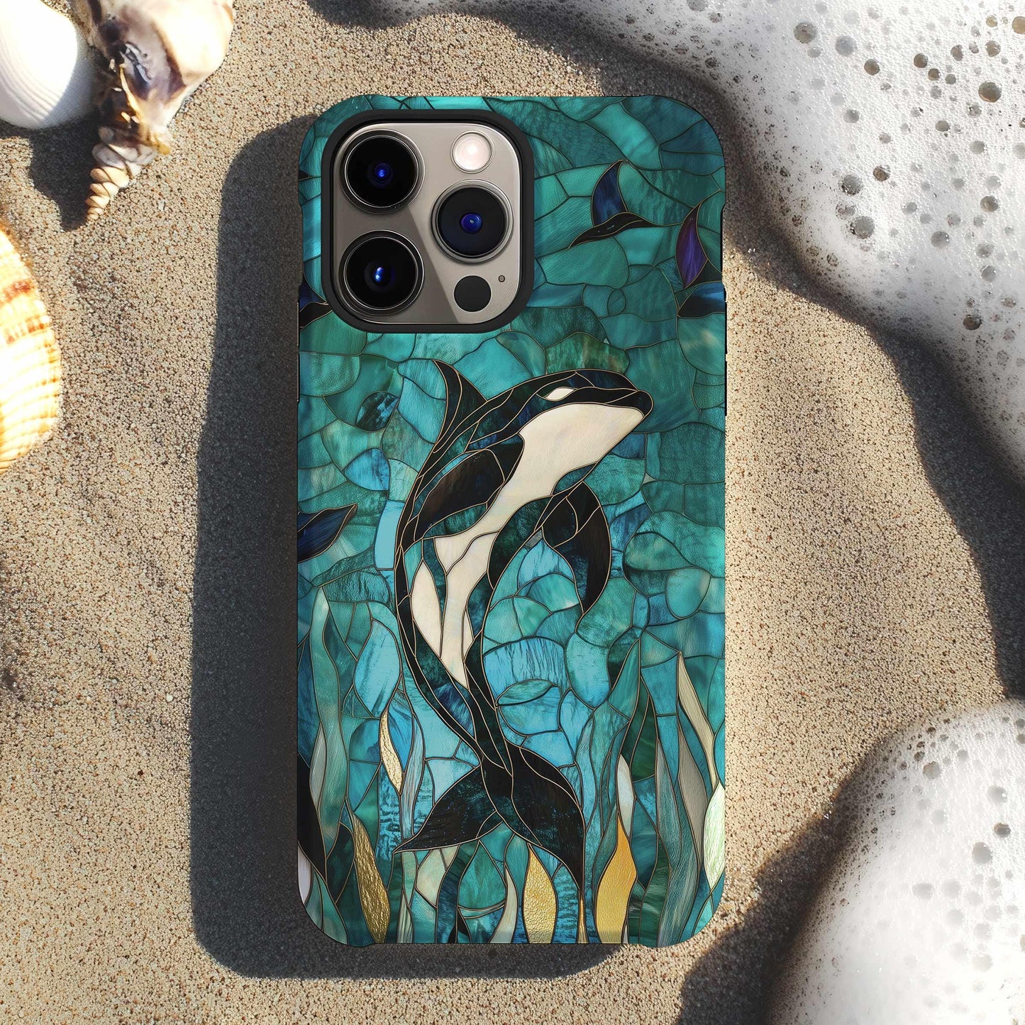 Majestic Orca Stained Case