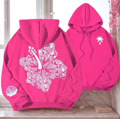 Hibiscus Flower Hoodie V2