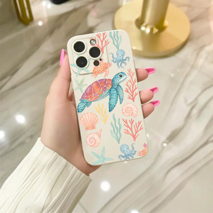 Turtle Shell Sea Life Starfish Beige Case