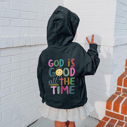 God Is Good All The Time Kids Hoodie