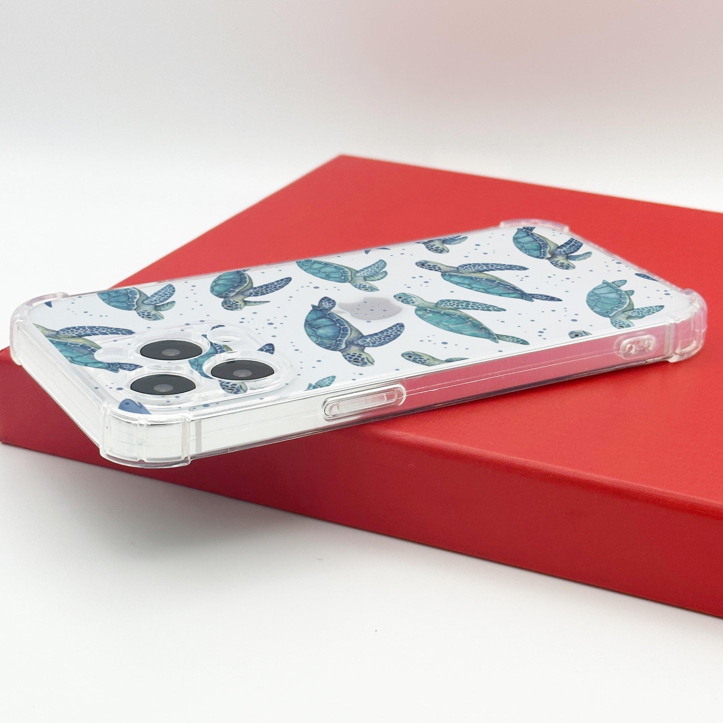 Blue Turtle Clear Phone Case
