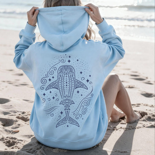 Whale Shark Pattern Hoodie