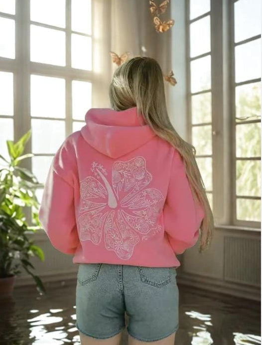 Hibiscus Flower Hoodie V2