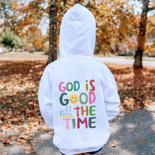 God Is Good All The Time Kids Hoodie