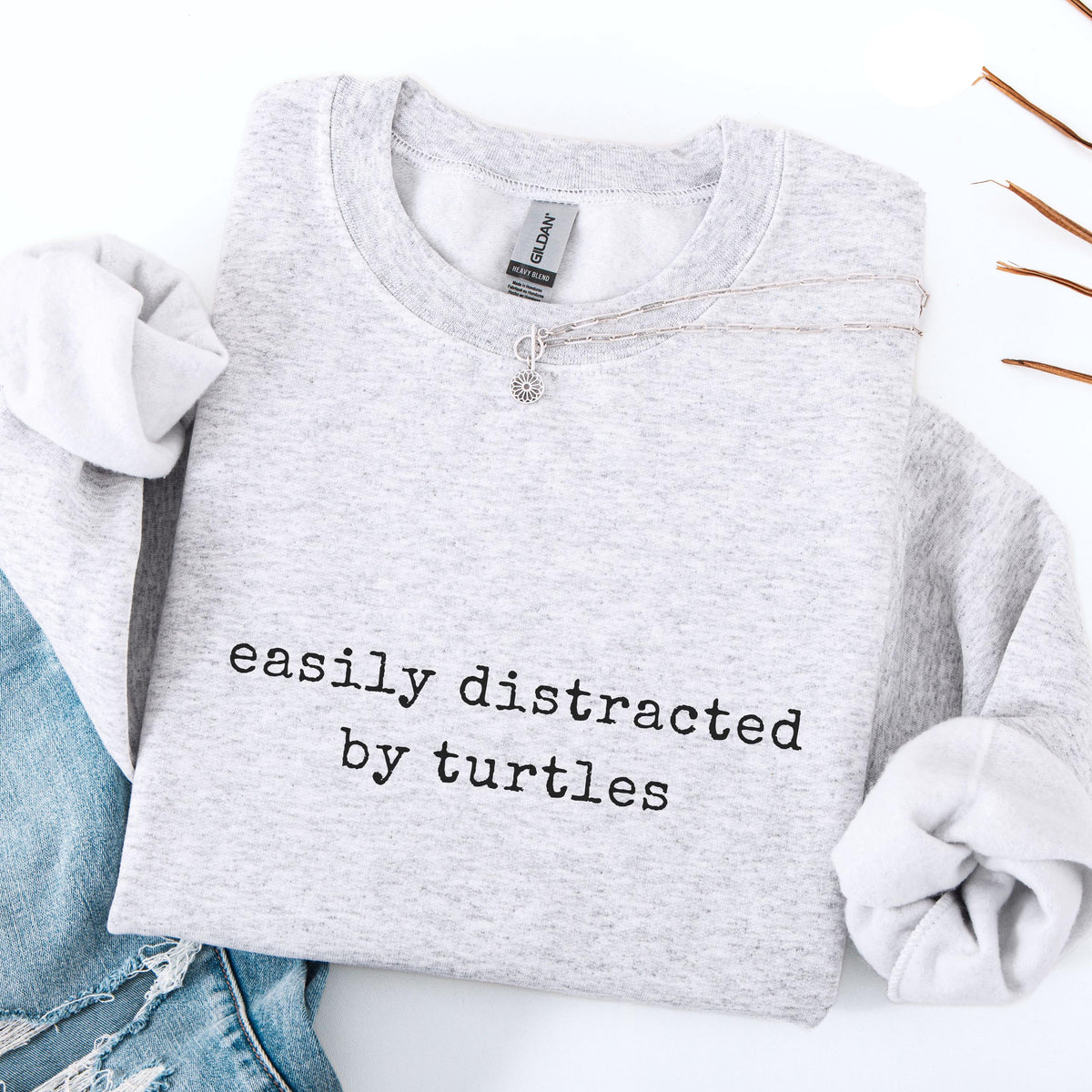Easily Distracted By Turtles Sweatshirt