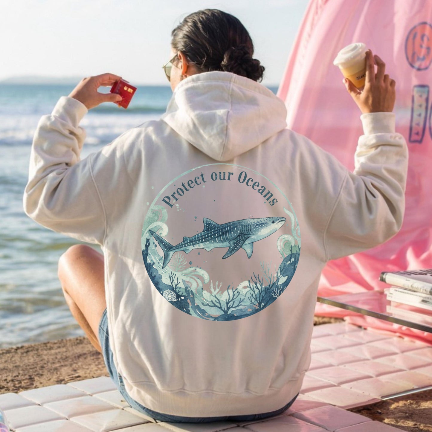 Protect Our Oceans Whale Shark Hoodie