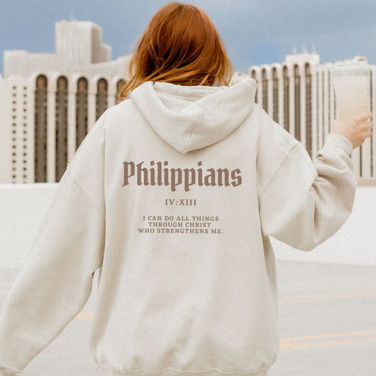 Philippians 4 Christian Hoodie