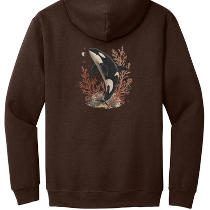 Orca Whale Ocean Graphic Hoodie