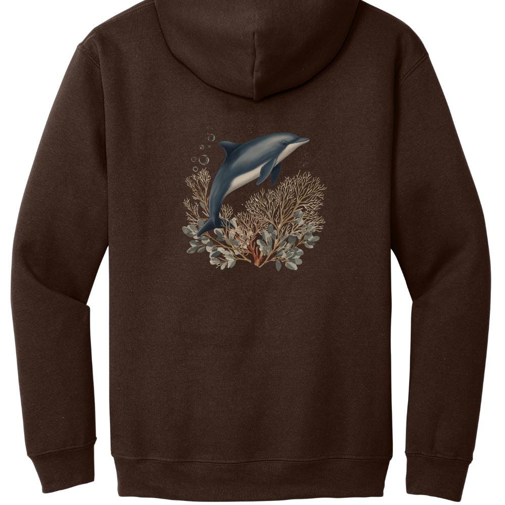 Dolphin Ocean Graphic Hoodie