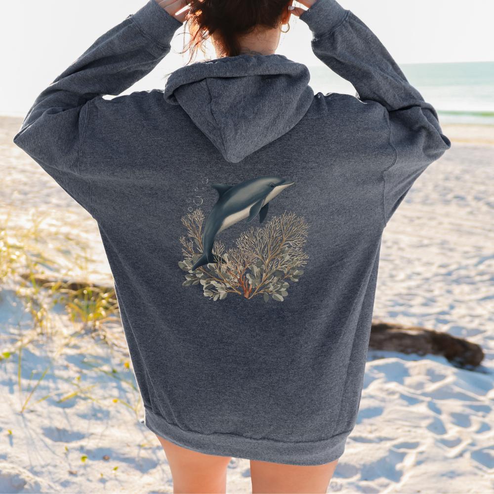 Dolphin Ocean Graphic Hoodie