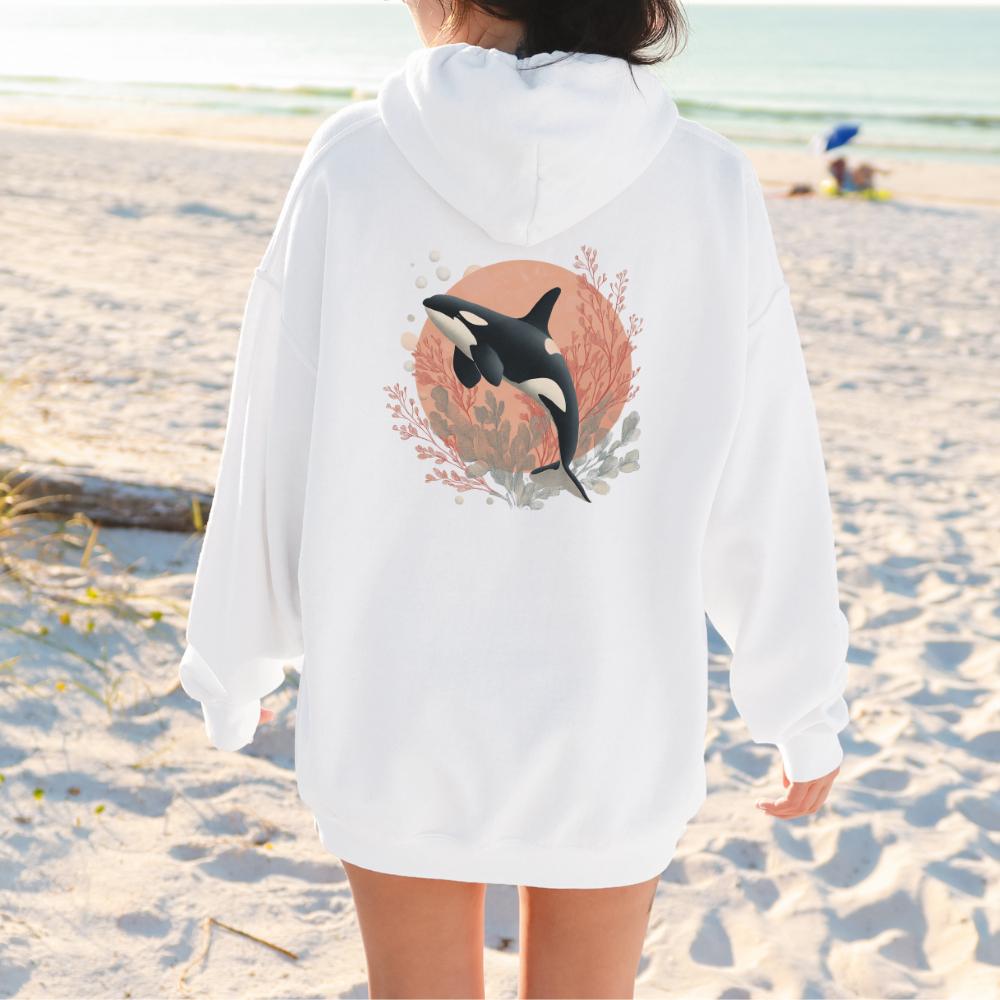 Orca Whale Graphic Hoodie V12