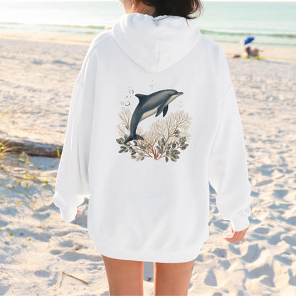 Dolphin Ocean Graphic Hoodie