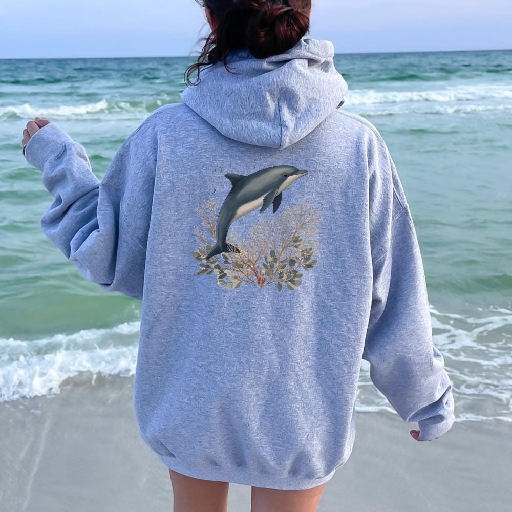 Dolphin Ocean Graphic Hoodie