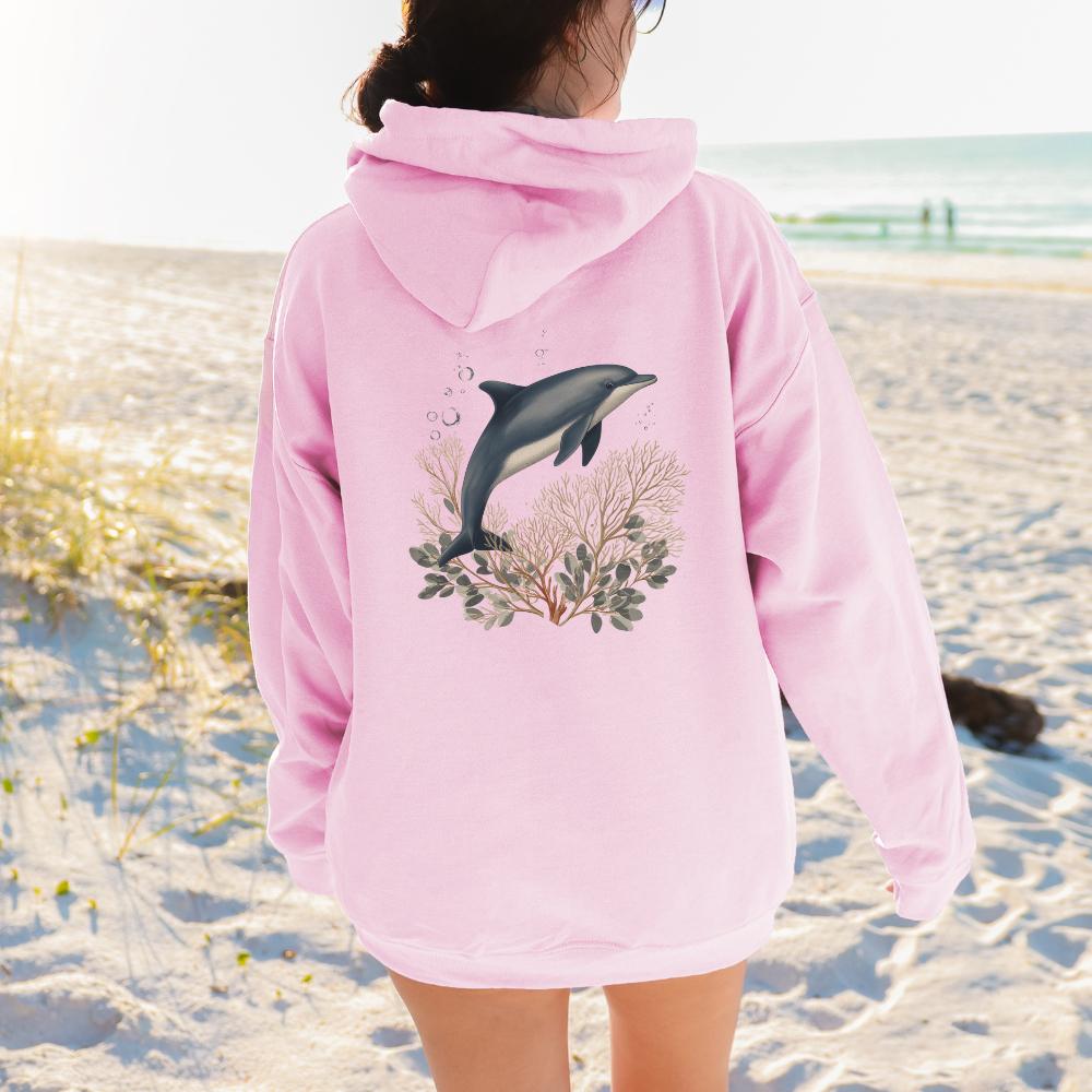Dolphin Ocean Graphic Hoodie