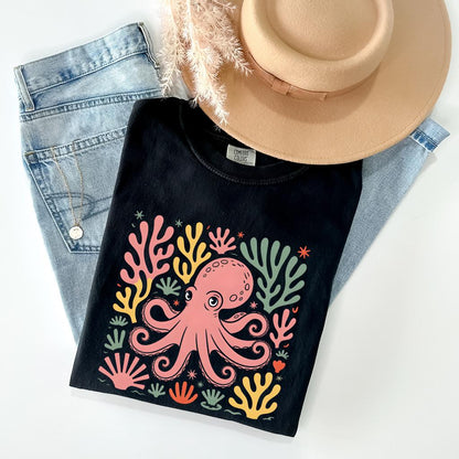 Octopus Floral T-Shirt