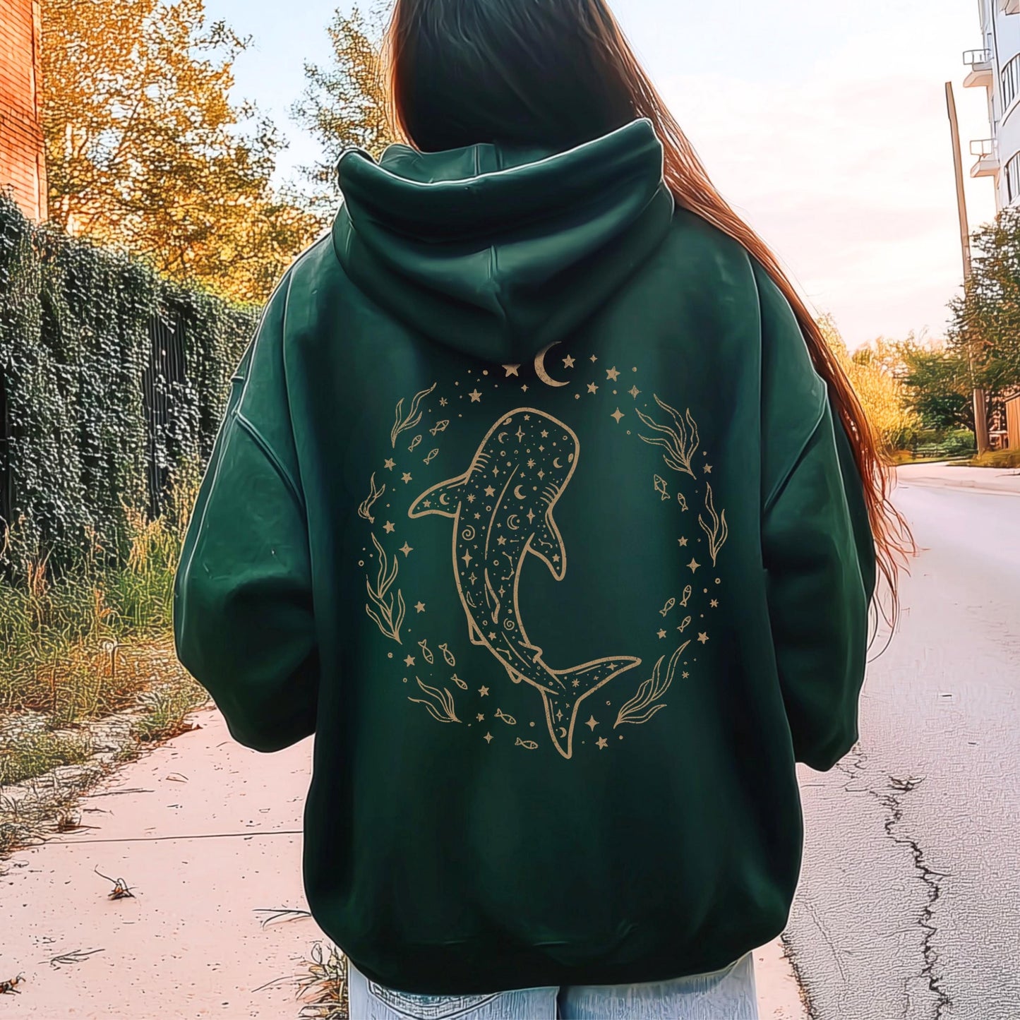 Celestial Whale Shark Hoodie V2