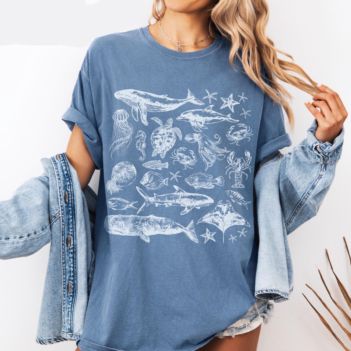 Sea Animals Doodle Shirt