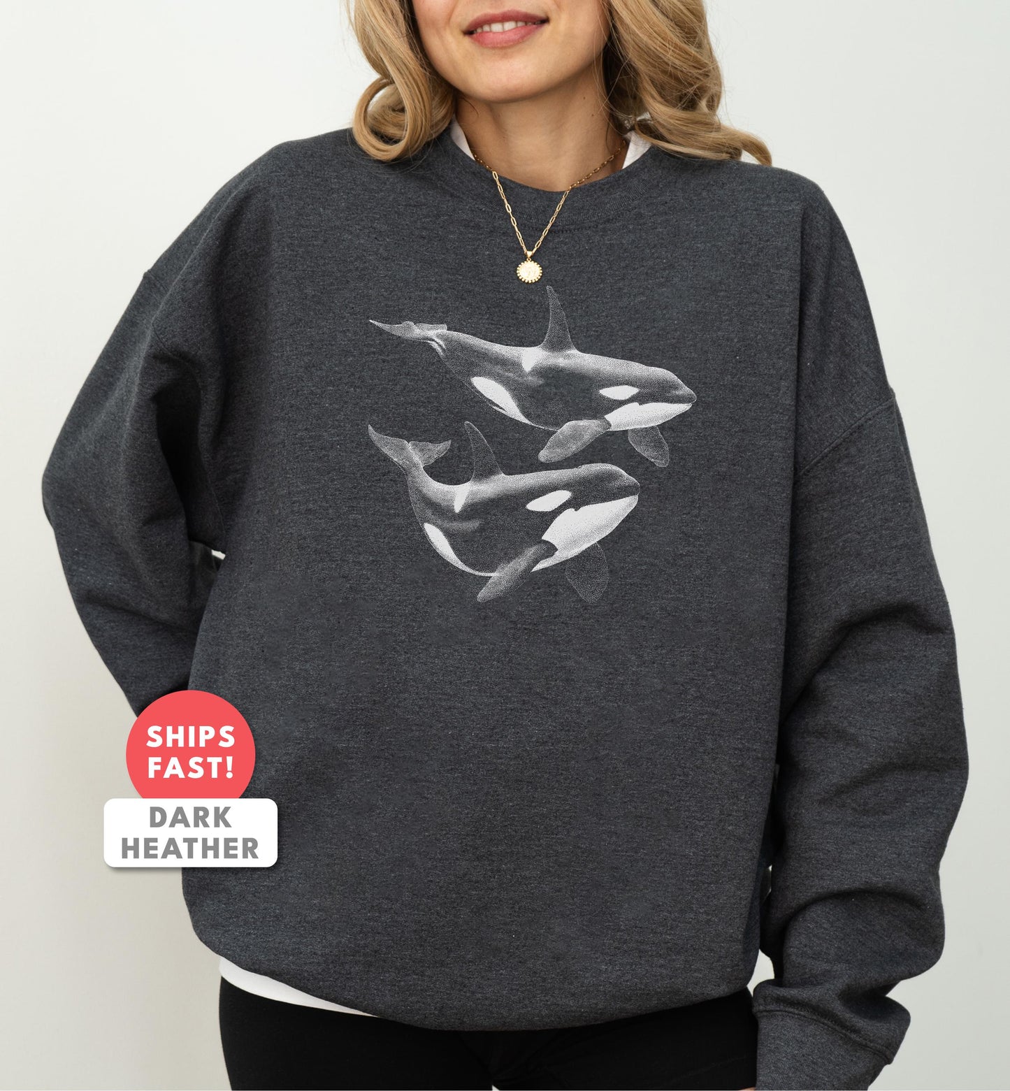 Orca Whale Sweatshirt V4