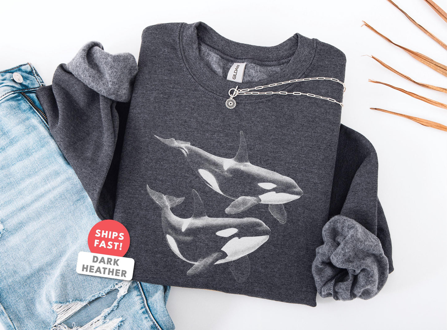 Orca Whale Sweatshirt V4