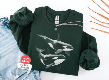 Orca Whale Sweatshirt V4